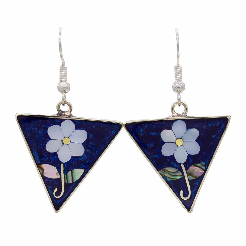 Margarita Triangle Earrings-Earrings-Siesta Crafts