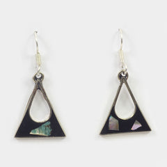 Anita Black Shell Earrings-Earrings-Siesta Crafts