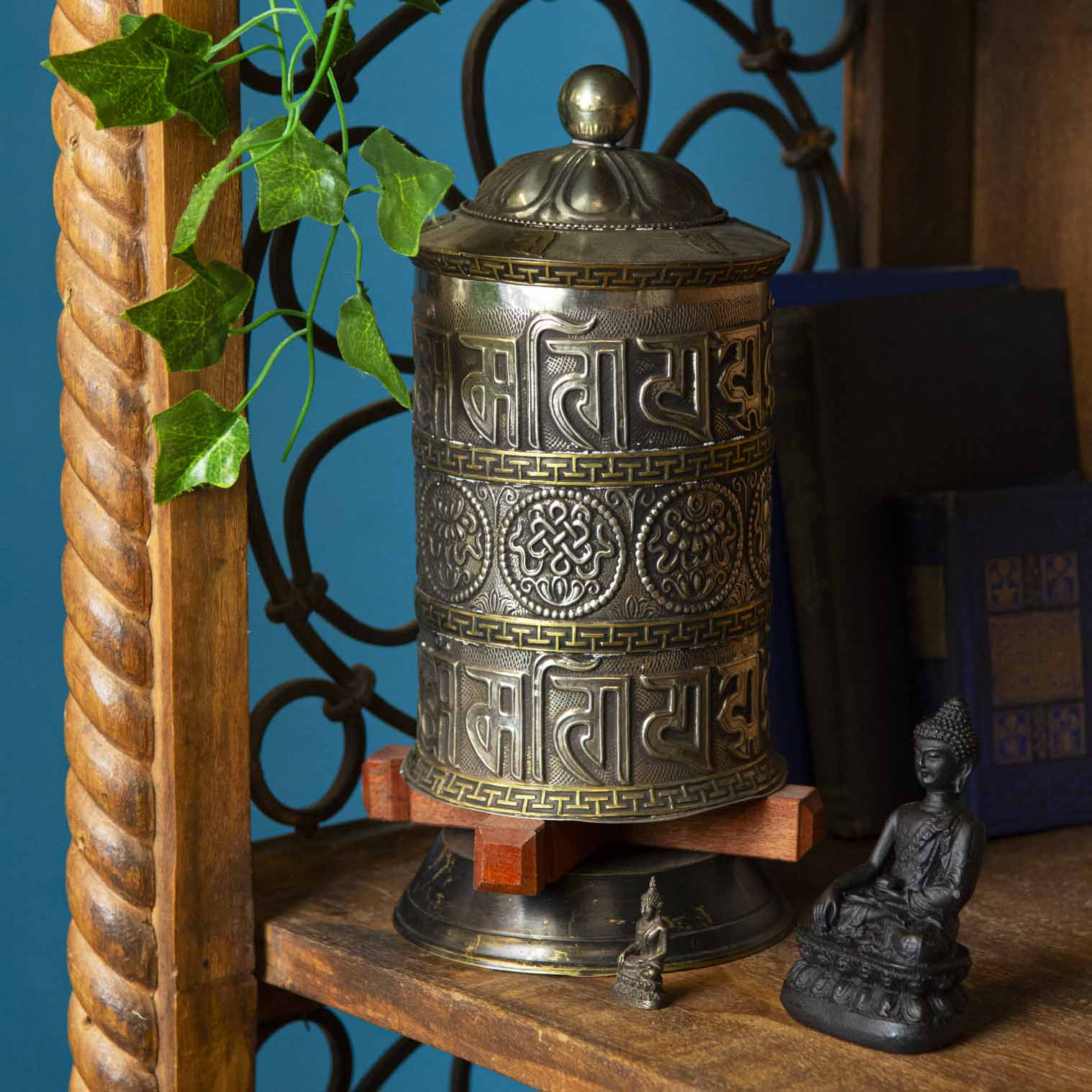 Special Standing Prayer Wheel No.232-Buddhism-Siesta Crafts