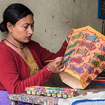 Mithila Painting from Nepal-Siesta Crafts Blog