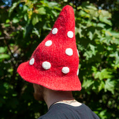 Mushroom Felt Hat-Hats-Siesta Crafts