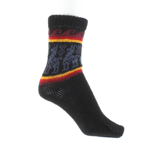 Autumnal Llama Socks-Socks & Legwarmers-Siesta Crafts