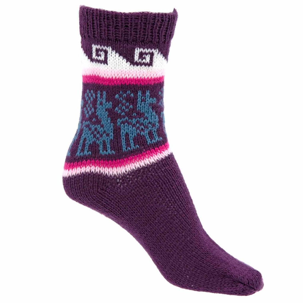 Spring Llama Socks-Socks & Legwarmers-Siesta Crafts