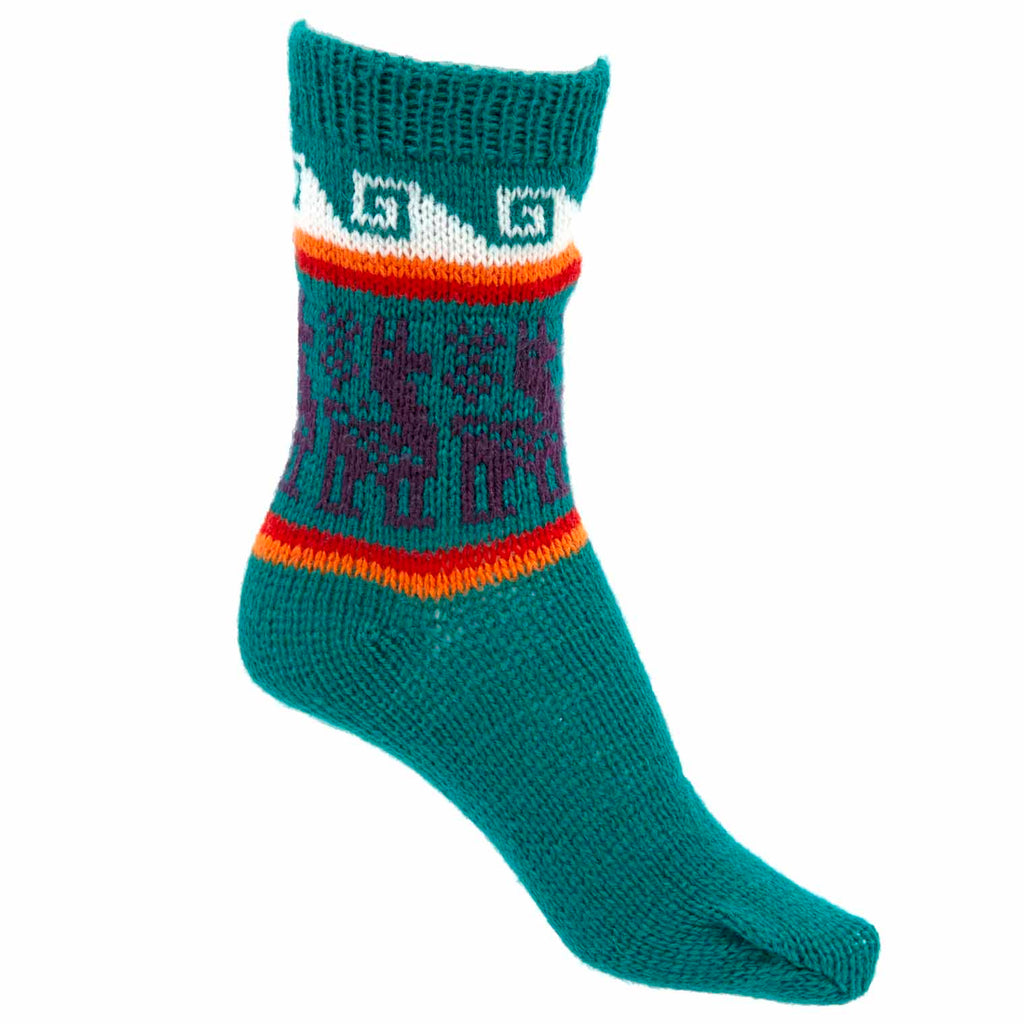 Spring Llama Socks-Socks & Legwarmers-Siesta Crafts