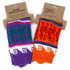 Spring Llama Socks-Socks & Legwarmers-Siesta Crafts