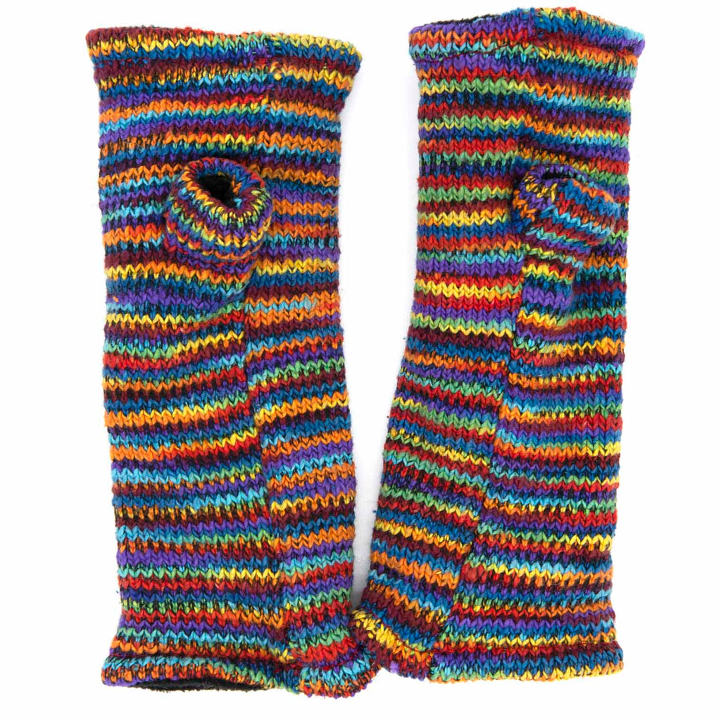 Knitted Cotton Tube Gloves-Gloves-Siesta Crafts