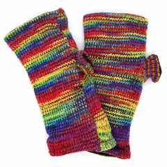 Knitted Cotton Tube Gloves-Gloves-Siesta Crafts