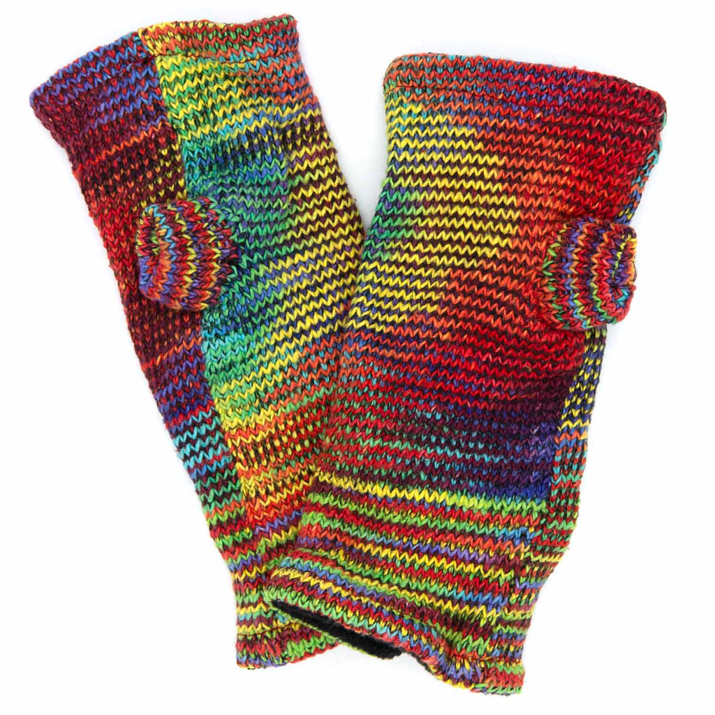 Knitted Cotton Tube Gloves-Gloves-Siesta Crafts