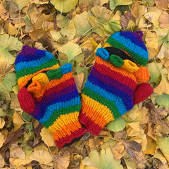 Rainbow Flap Gloves-Gloves-Siesta Crafts