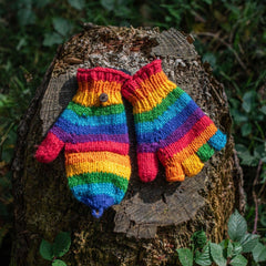 Rainbow Flap Gloves-Gloves-Siesta Crafts