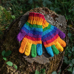 Rainbow Gloves-Gloves-Siesta Crafts