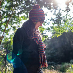 Knitted Cotton Scarf-Scarves-Siesta Crafts