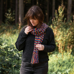 Knitted Cotton Scarf-Scarves-Siesta Crafts