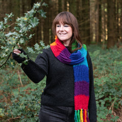 Rainbow Scarf-Scarves-Siesta Crafts