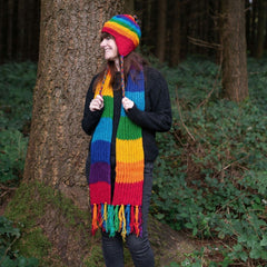 Rainbow Scarf-Scarves-Siesta Crafts