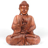 Larger Handcarved Sitting Buddha-Buddhism-Siesta Crafts