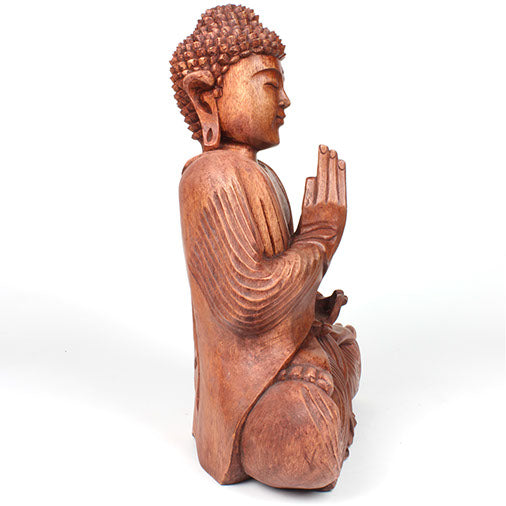 Larger Handcarved Sitting Buddha-Buddhism-Siesta Crafts