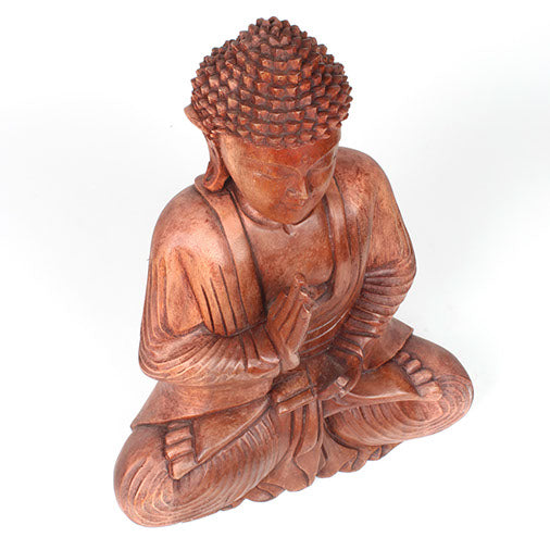 Larger Handcarved Sitting Buddha-Buddhism-Siesta Crafts