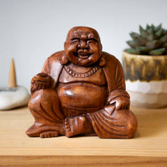 Small Laughing Buddha-Ornaments & Figurines-Siesta Crafts