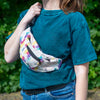 Multicoloured Hip Bag-Bags & Purses-Siesta Crafts