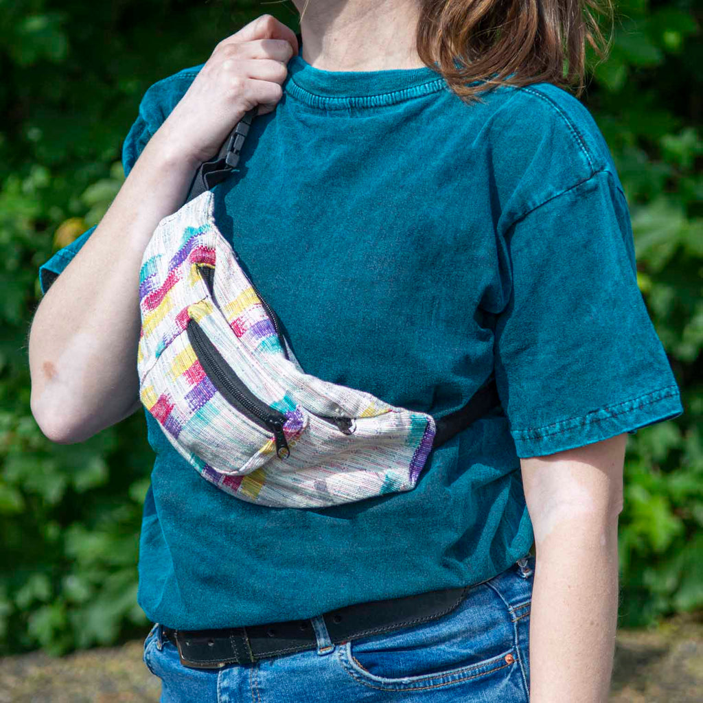 Multicoloured Hip Bag-Bags & Purses-Siesta Crafts