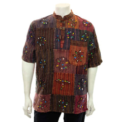 Short Sleeve Patch Kurta-Shirts-Siesta Crafts