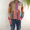 Recycled Sari Patch Shirt-Shirts-Siesta Crafts