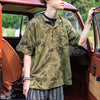 Mushroom Print Short Sleeved Kurta-Shirts-Siesta Crafts