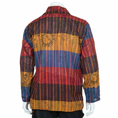 Solar Stripe Collared Kurta-Shirts-Siesta Crafts