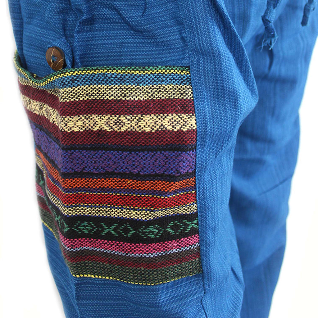 Thai Weave Pocket Ali Baba Trousers-Trousers-Siesta Crafts