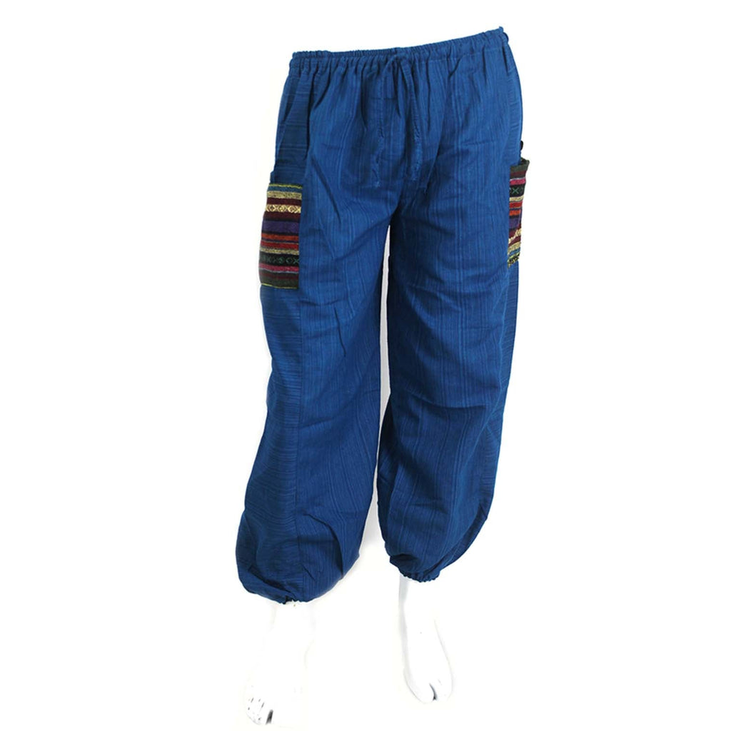 Thai Weave Pocket Ali Baba Trousers-Trousers-Siesta Crafts