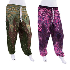 Festival Print Trousers-Trousers-Siesta Crafts