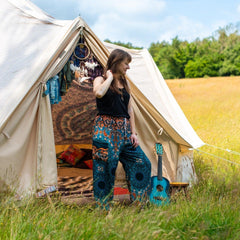 Festival Print Trousers-Trousers-Siesta Crafts