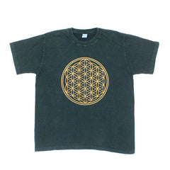 Flower of Life Stonewashed T-Shirt-T-Shirts-Siesta Crafts
