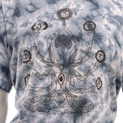 Chakra Hands Tie Dye T-Shirt-T-Shirts-Siesta Crafts