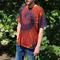 Spiral Tie Dye T-Shirt-T-Shirts-Siesta Crafts