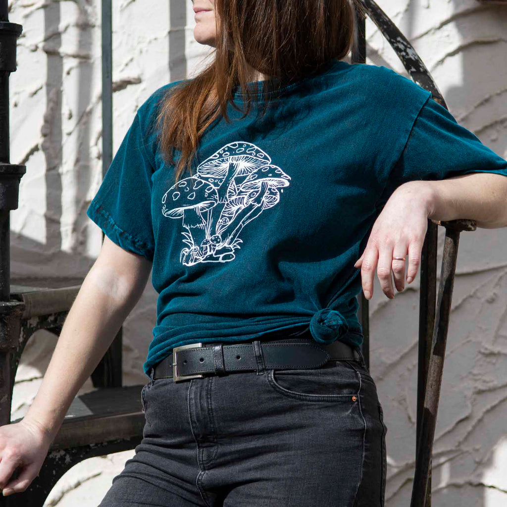 Mushroom Design T-Shirt-T-Shirts-Siesta Crafts