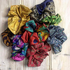 Recycled Sari Scrunchie-Hair Accessories-Siesta Crafts