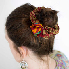 Recycled Sari Scrunchie-Hair Accessories-Siesta Crafts