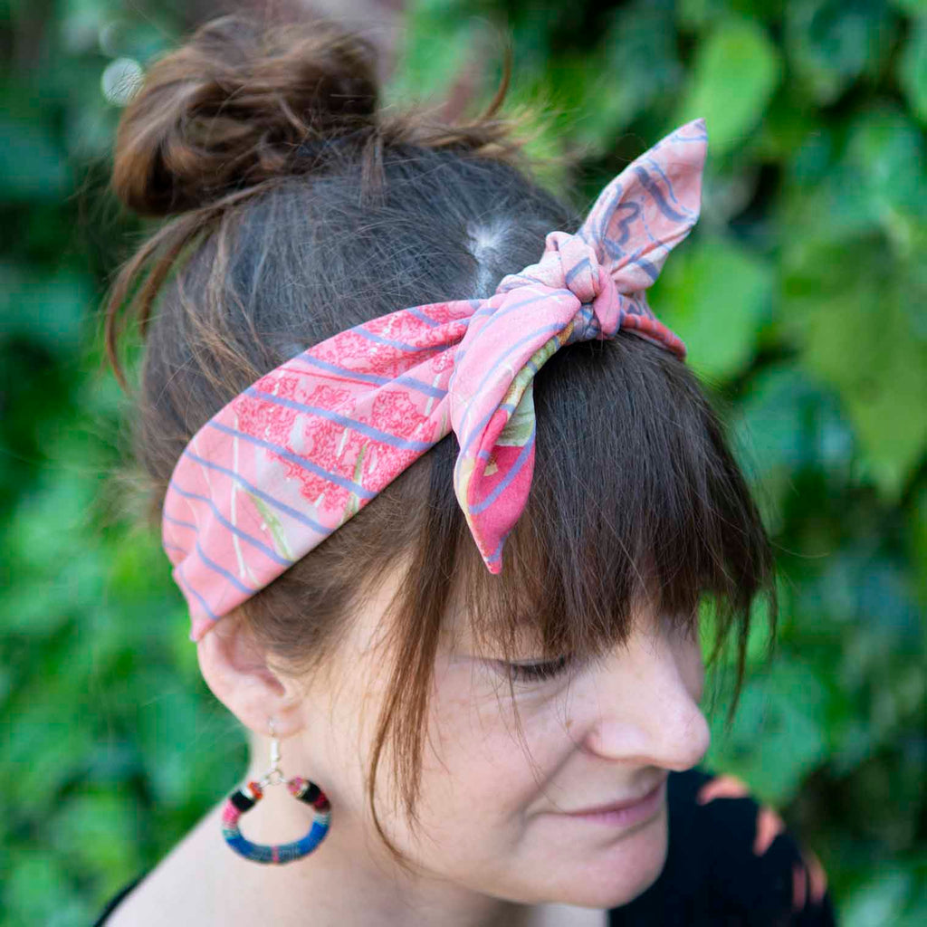 Recycled Sari Tie Headband-Hair Accessories-Siesta Crafts