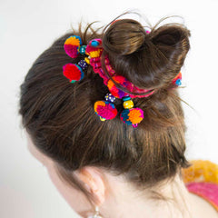 Jangle Hill Tribe Scrunchie-Hair Accessories-Siesta Crafts