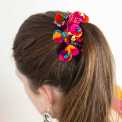 Jangle Hill Tribe Scrunchie-Hair Accessories-Siesta Crafts