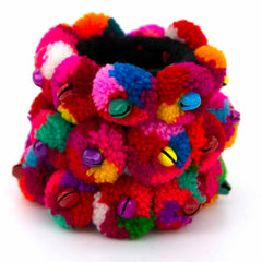 Pom Pom Hill Tribe Scrunchie-Hair Accessories-Siesta Crafts