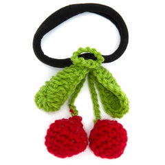 Cherries Crochet Scrunchie-Hair Accessories-Siesta Crafts