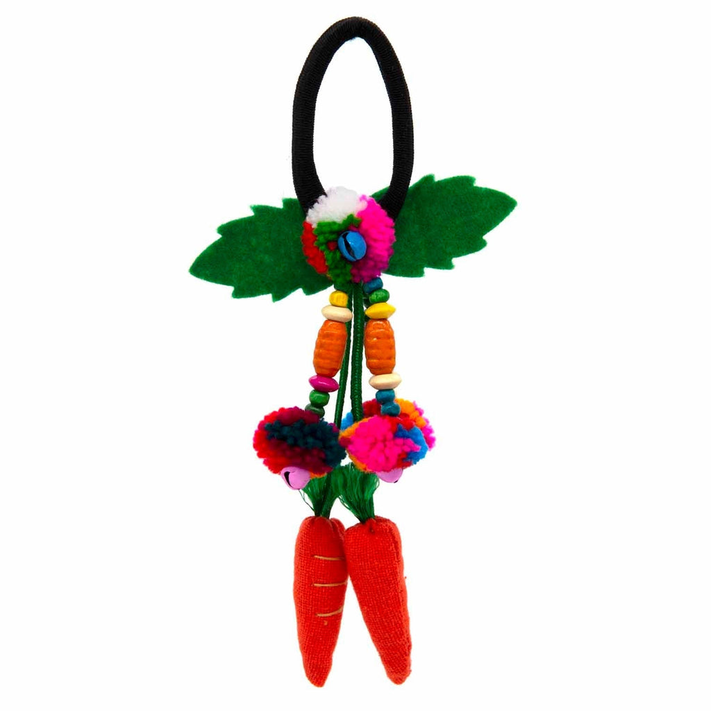 Hill Tribe Carrot Scrunchie-Hair Accessories-Siesta Crafts