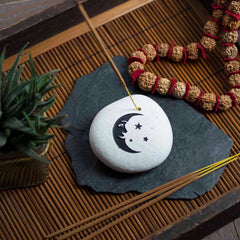 Moon Stone Incense Holder-Incense Holders-Siesta Crafts