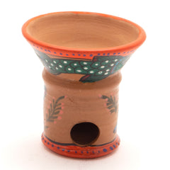 Painted Charcoal Incense Burner-Incense Holders-Siesta Crafts