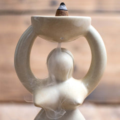 Goddess Soapstone Cone Burner-Incense Holders-Siesta Crafts