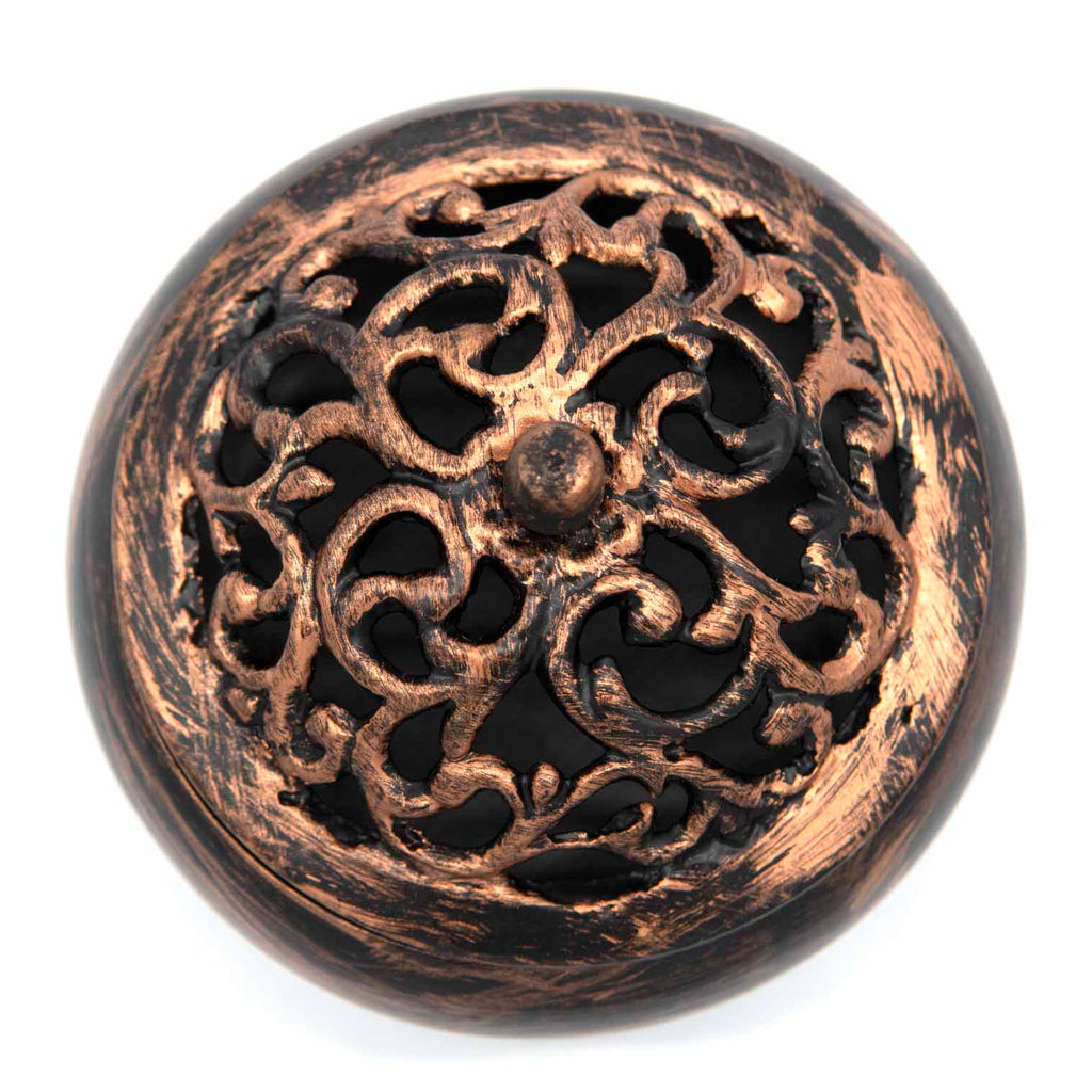 Ornate Iron Burner-Incense Holders-Siesta Crafts