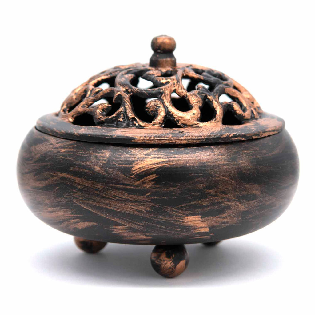 Ornate Iron Burner-Incense Holders-Siesta Crafts